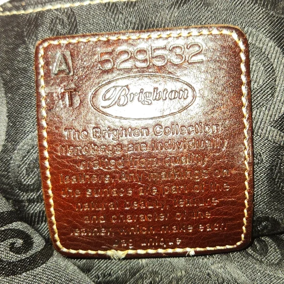 EUC Vintage Brighton Stacey Croc Embossed Bag and Wallet - Picture 2 of 11